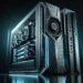 "Close-up view of the Dell Alienware gaming desktop featuring the latest Nvidia GPU series, showcasing cutting-edge hardware design and powerful performance for gamers."