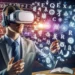 "Realitas virtual digunakan dalam pembelajaran bahasa, menunjukkan siswa yang terlibat dalam pengalaman imersif dengan teknologi VR."