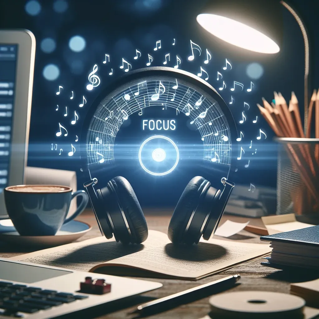 "Spotify's new 'Focus Music' mode interface displayed on a smartphone during work hours, highlighting features designed to enhance productivity and concentration."