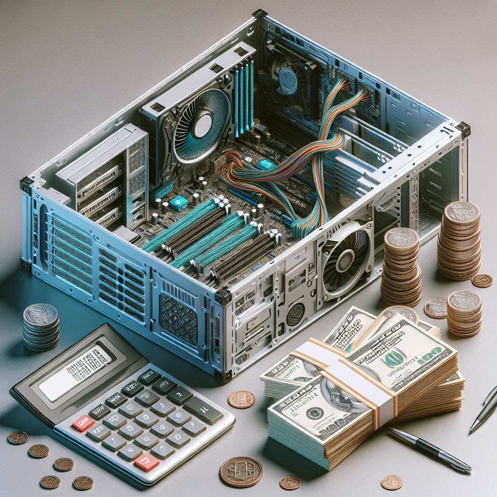 "Infographic showcasing the cost breakdown of building a custom PC, including components like CPU, GPU, RAM, and storage options, illustrating budget considerations for PC enthusiasts in the article 'Analisis Biaya Membangun PC.'"